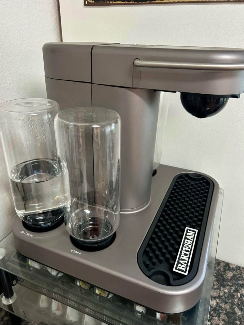 Bartesian Silver Home Cocktail Machine - Sleek Silver Bar Mixer - Picture 3 of 6